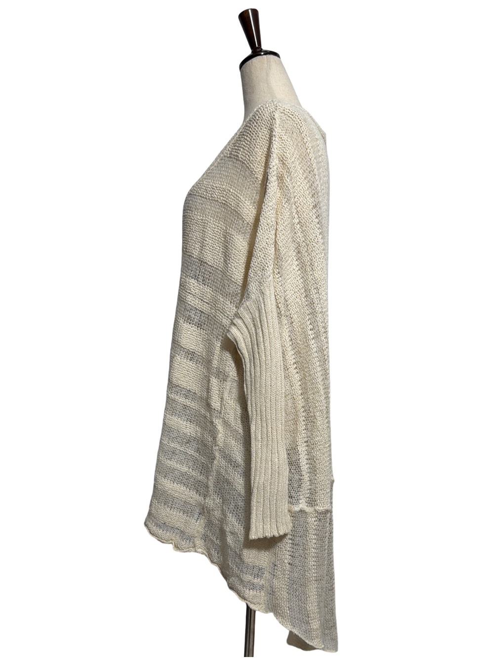 Free People • Spending Time Stripe Hi Lo Pullover Sweater S ASO Violet Harmon - Picture 3 of 9